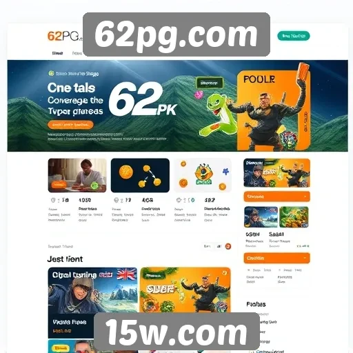 Avaliação da interface do usuário em 62pg.com